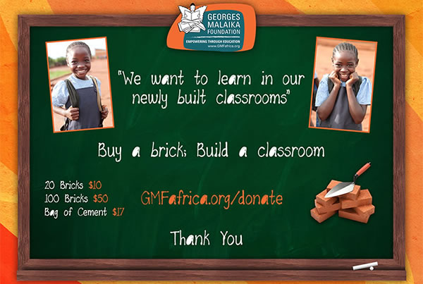 Georges Malaika Foundation Donation Ad